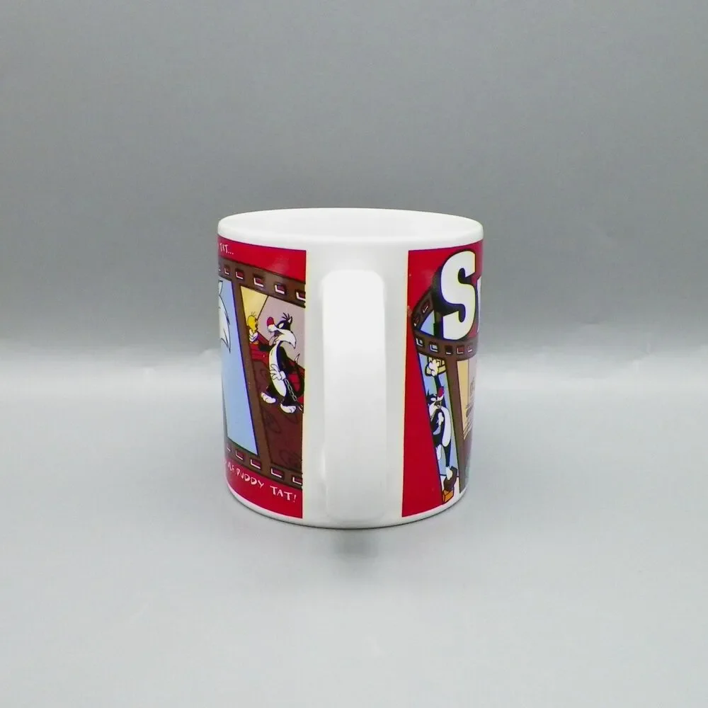 Sylvester & Tweety Ceramic Mug Cup Tea Coffee Looney Tunes Vintage 1995 Applause